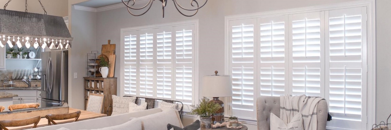 Interior shutters in New Rochelle kitchen