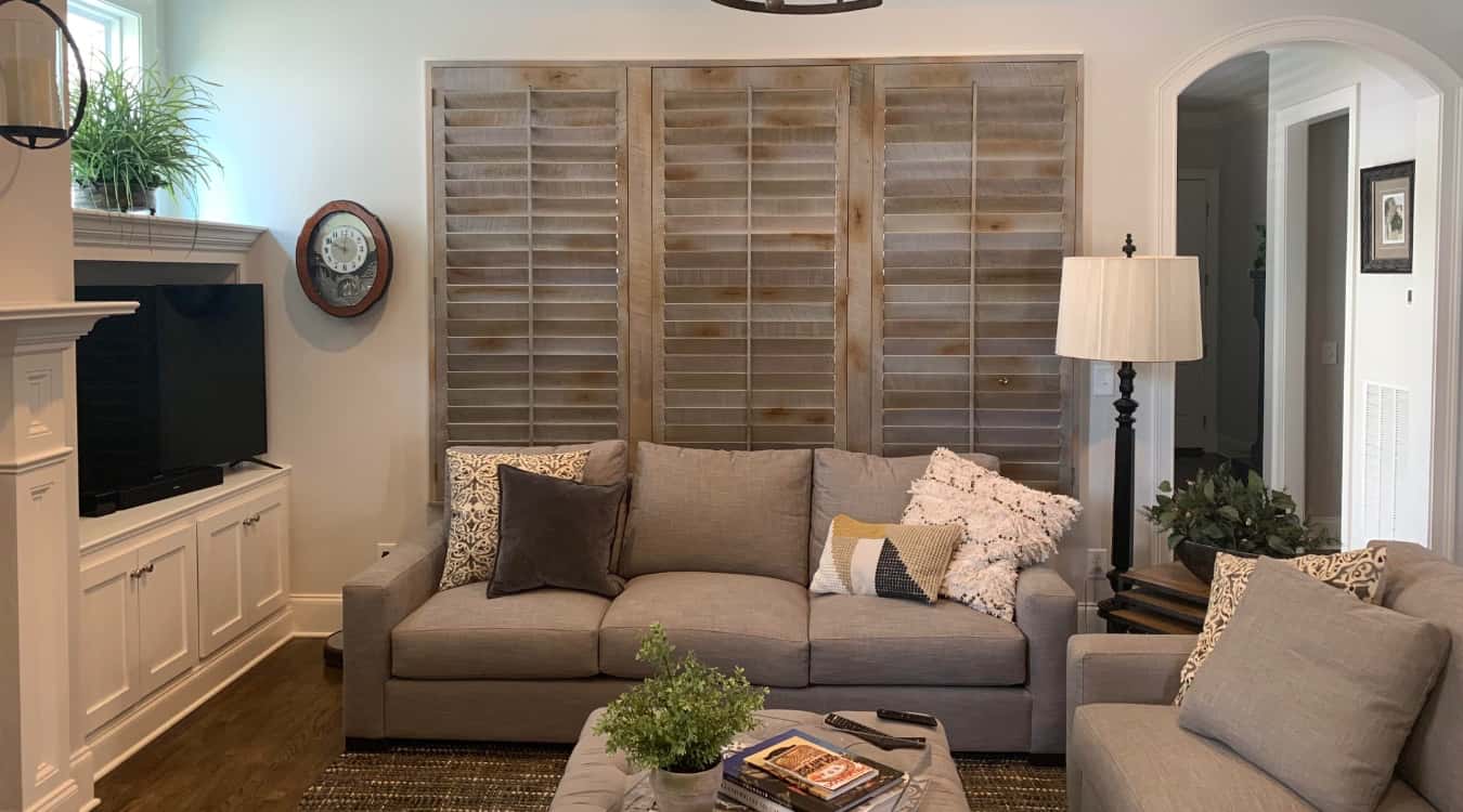 Reclaimed wood shutters in New York