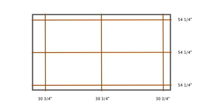 New York interior shutter measurement diagram