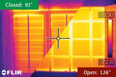 Polywood Blocks Up To 30° Of Temperature Third Party Test Showing How Polywood Shutters Block Up To 30 Degrees Of Temperature