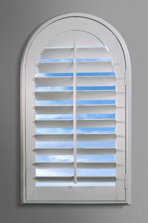 Louvered Arch Shutter Sunburst louvered arch